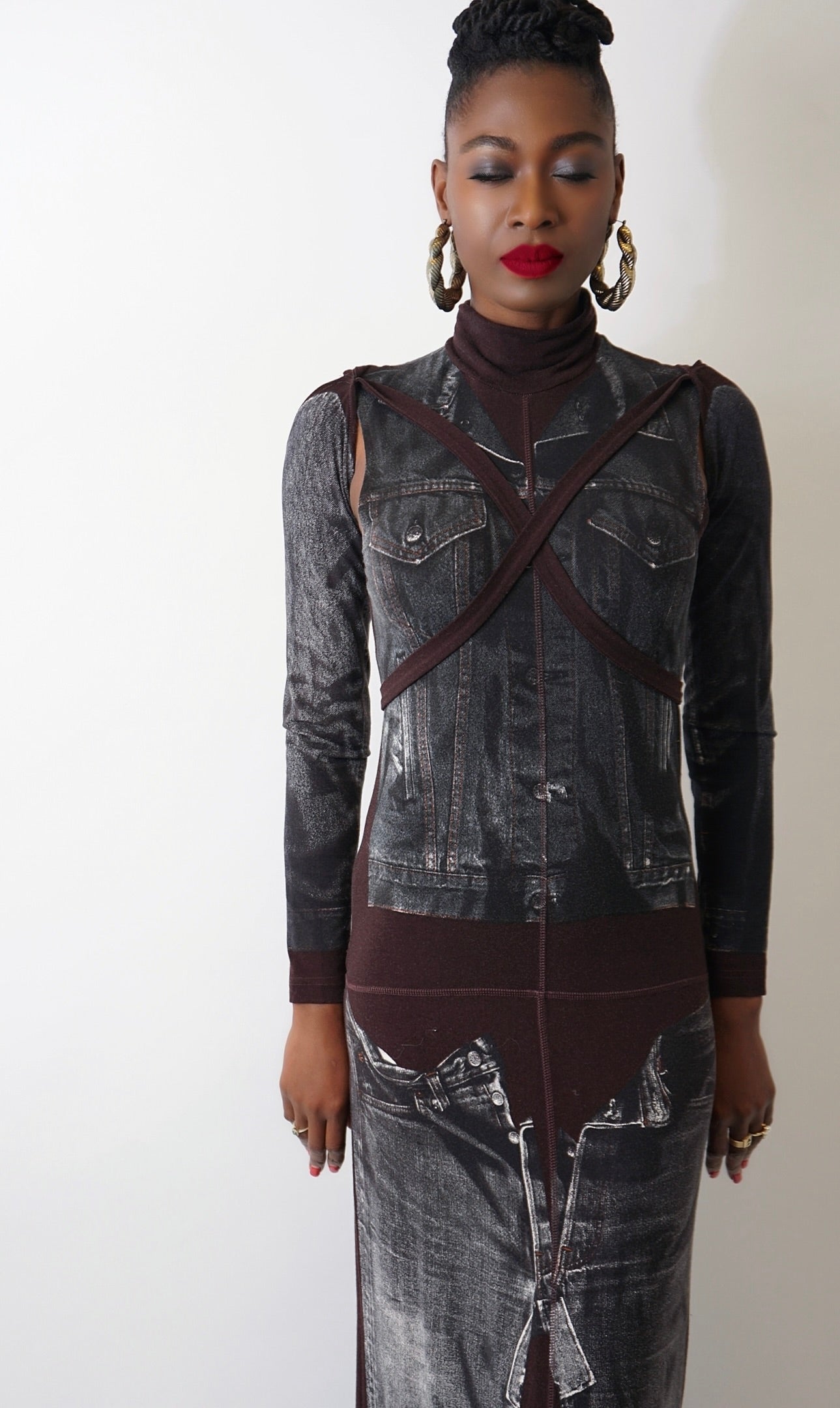 Jean Paul Gaultier Tromp L'oeil Dress - M