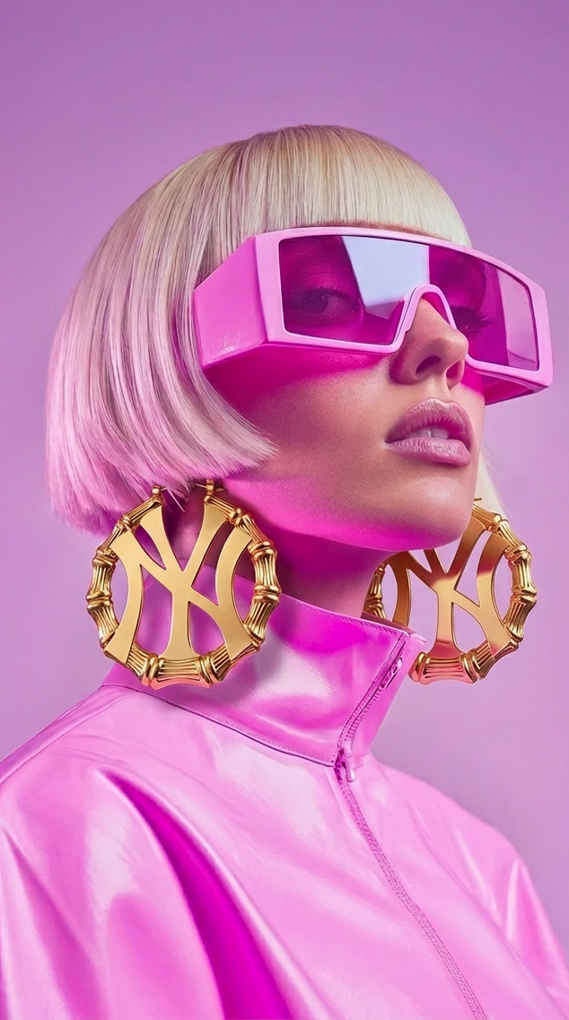NY 14k GP Bamboo Hoops