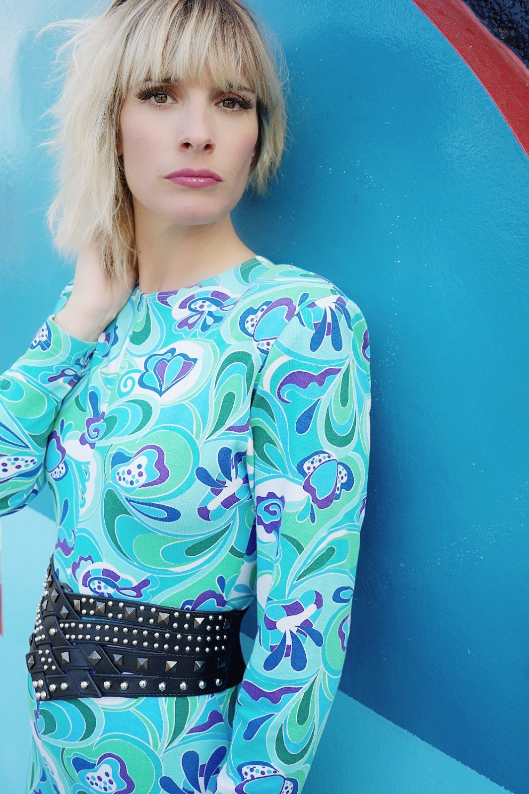 Vintage Psychedelic Print Catsuit