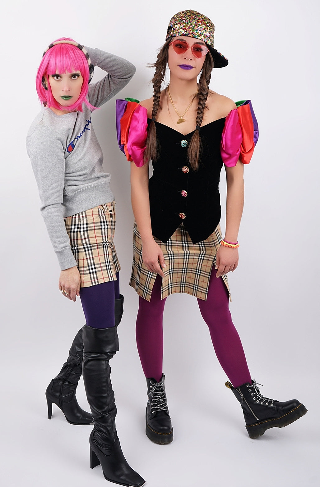 Burberry Nova Check Plaid Skirt - 4