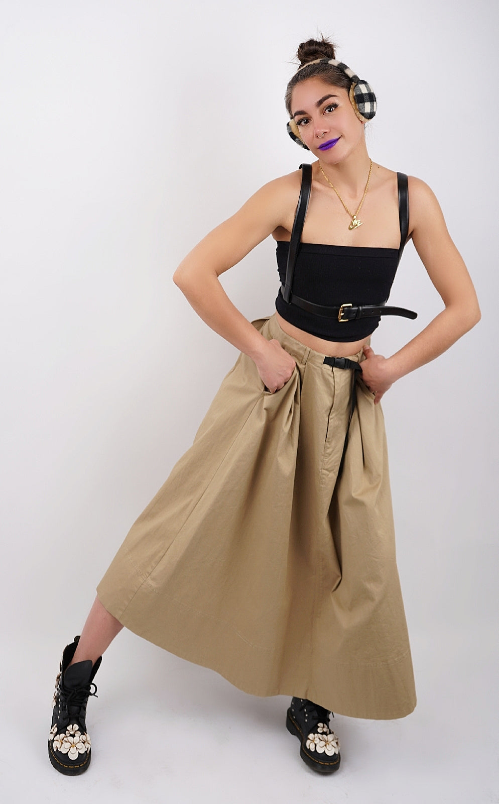 Black Torso Harness Belt