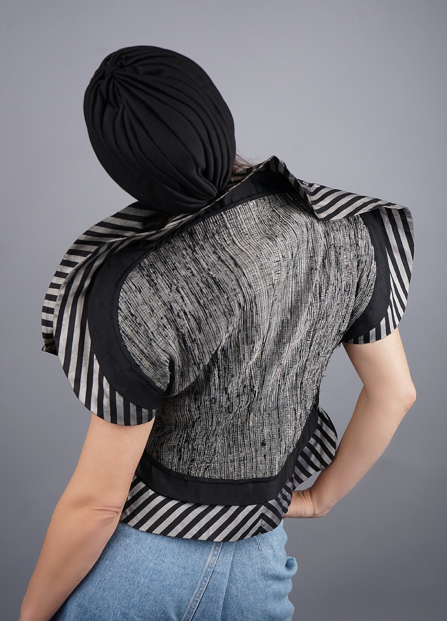 Raw Silk Oragami Blouse