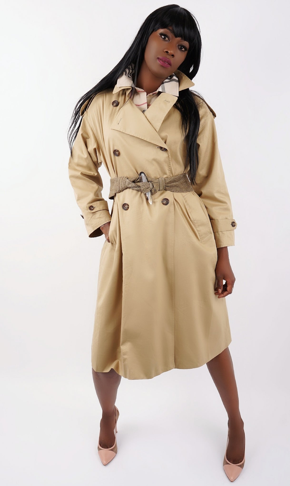 Vintage Burberry deals Trench Coat