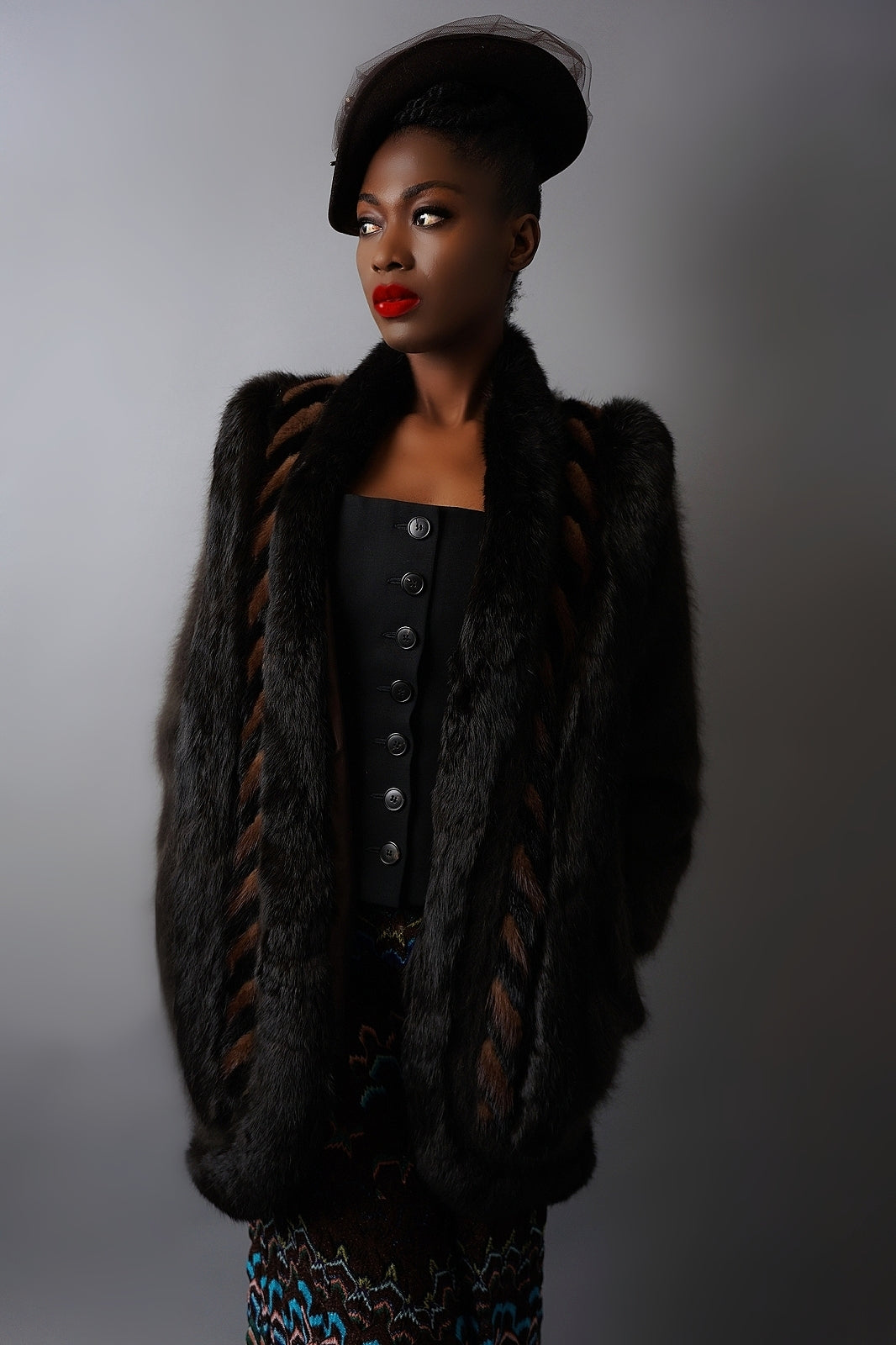 Vintage Caché Angora Sweater Coat