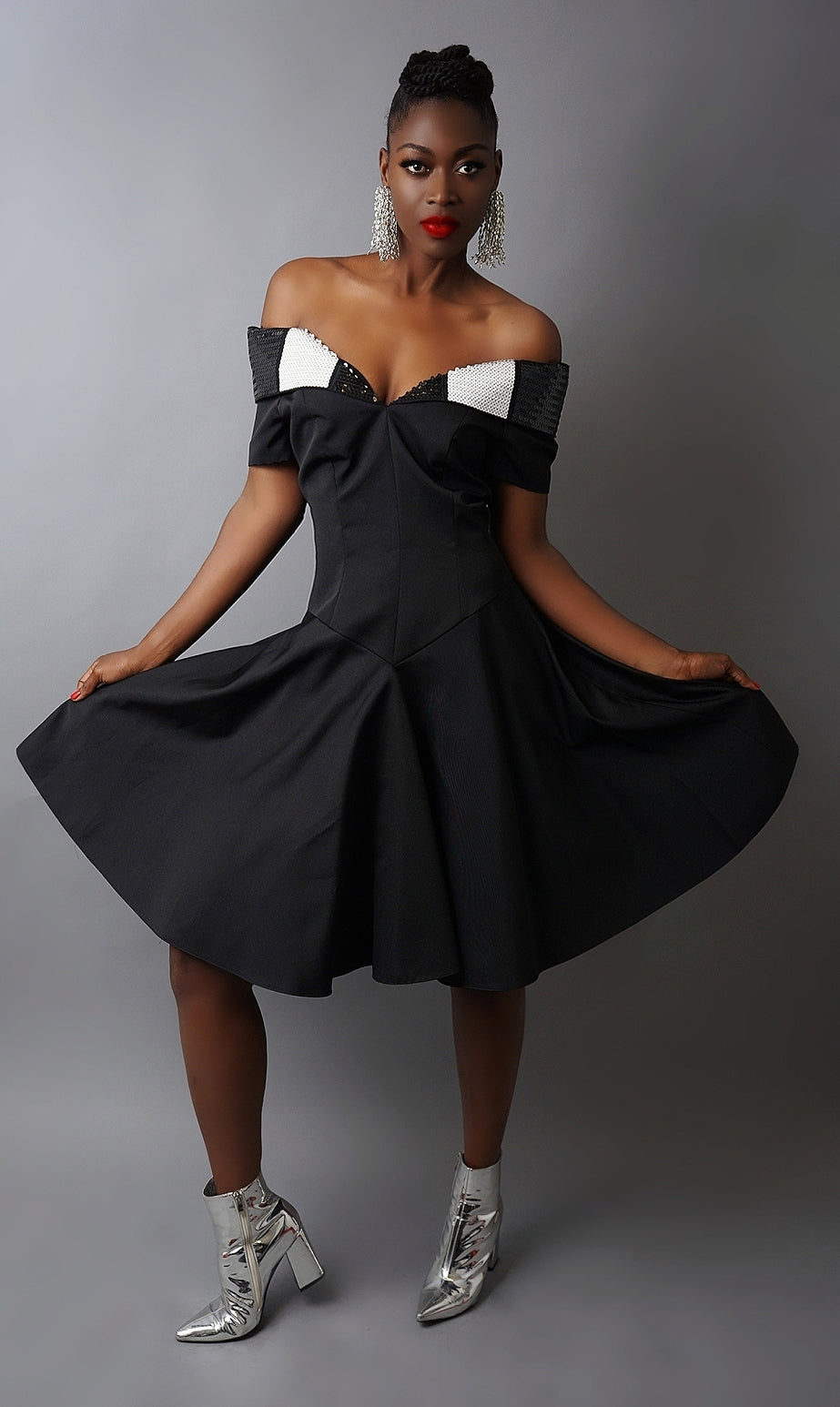Vintage Louis Feraud Fit Flare Dress - M Camille Design SF Vintage Louis Feraud Fit Flare Dress - M Camille Design SF