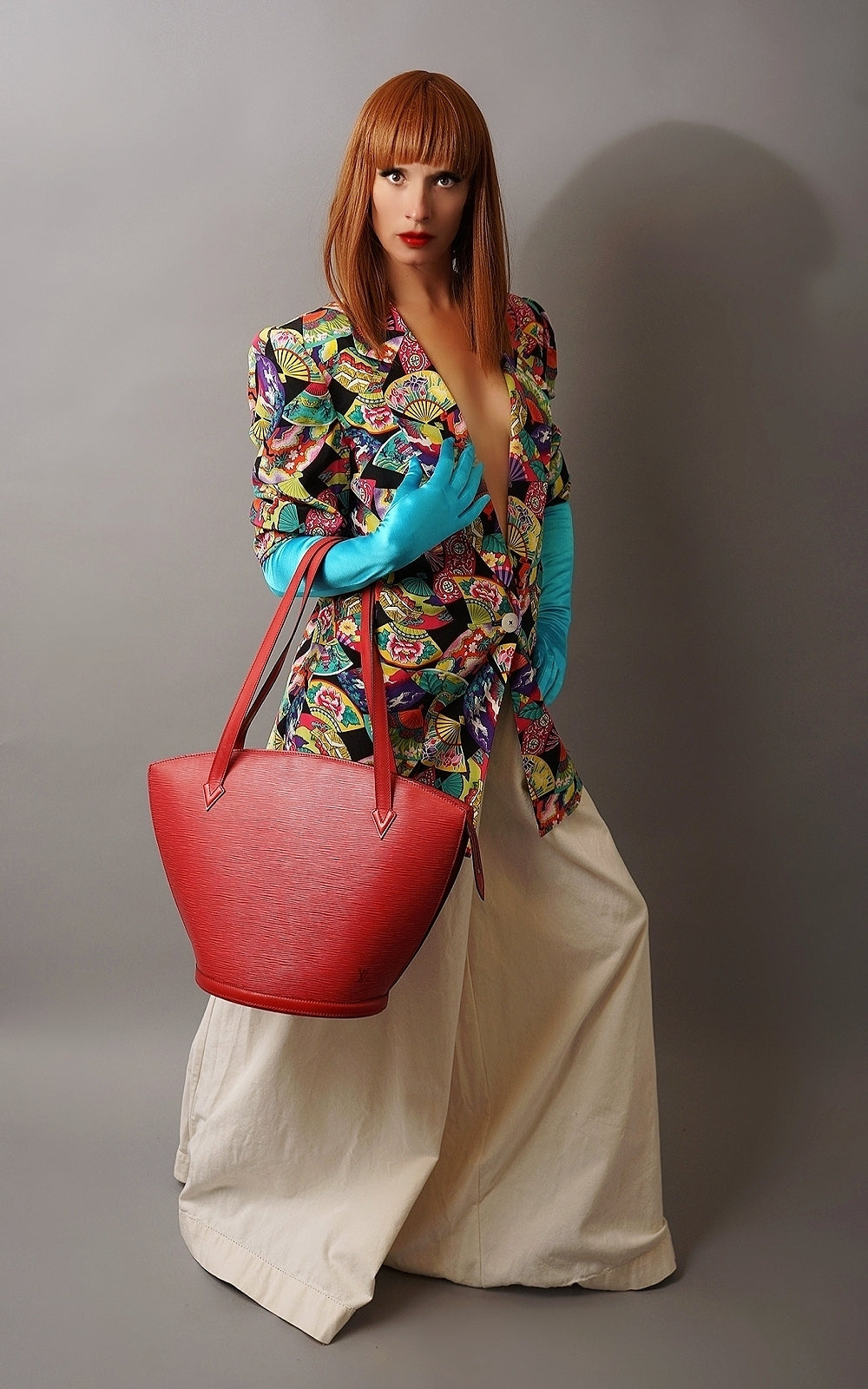 Vintage Dana Buchman Silk Fan Blazer