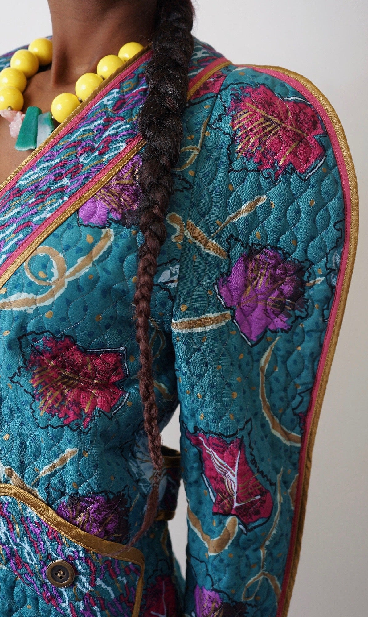 Vintage Diane Fries Quilted Jacket - M