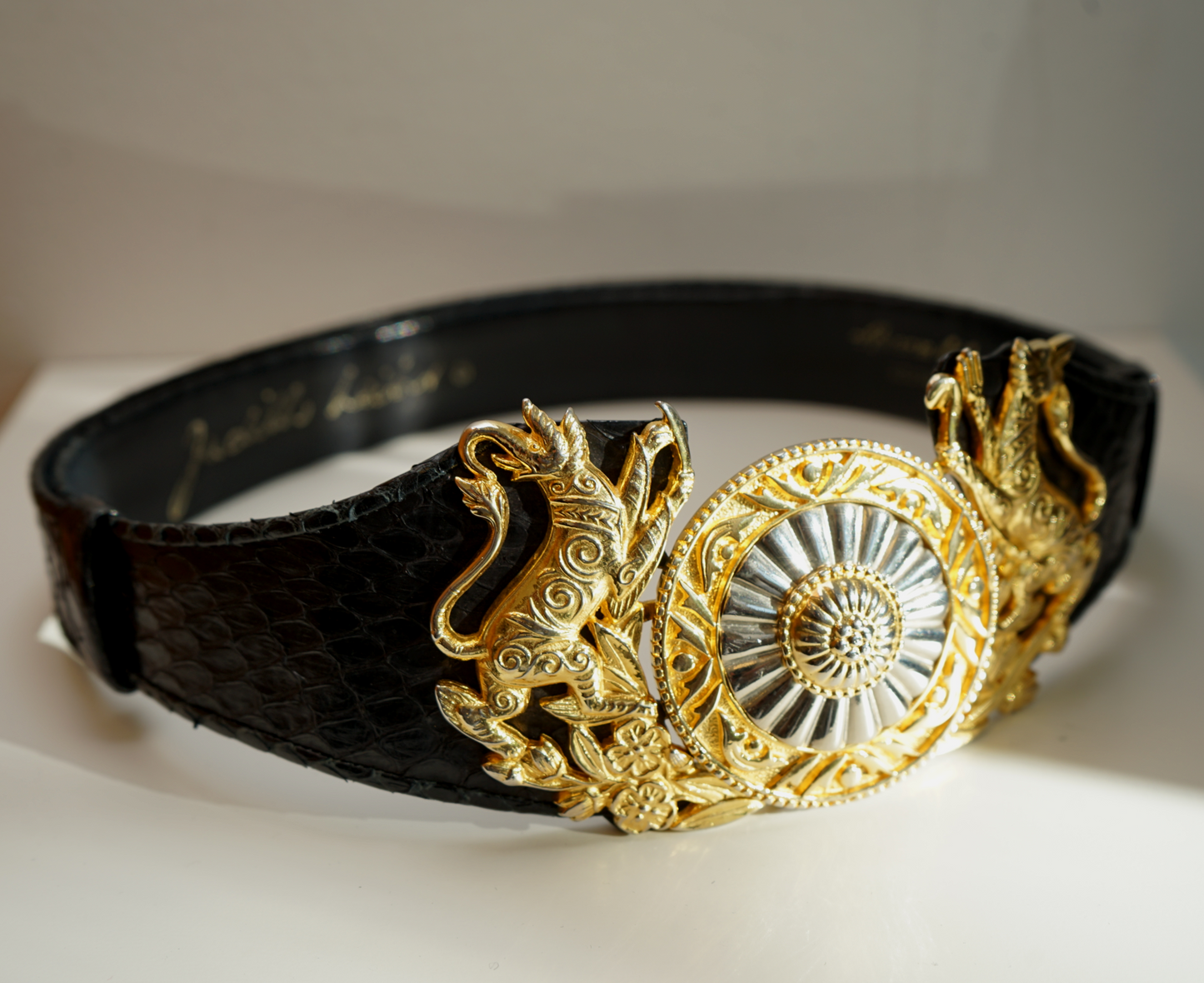Vintage Judith Lieber Medallion Belt
