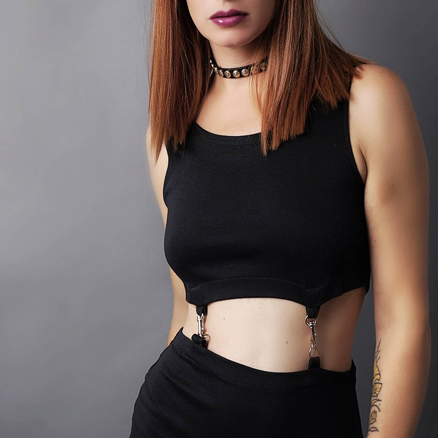 1990's Metal Hardware T-Shirt Dress - S/M