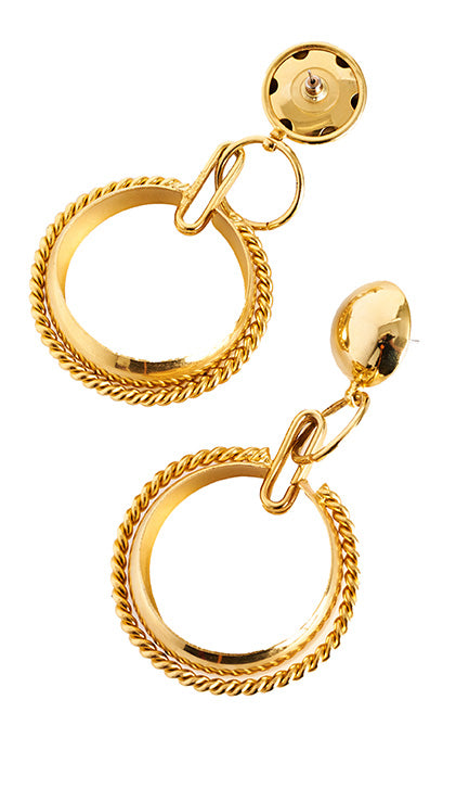 Vintage Massive Hoop Earrings