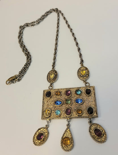 Vintage Accesocraft Jeweled Necklace