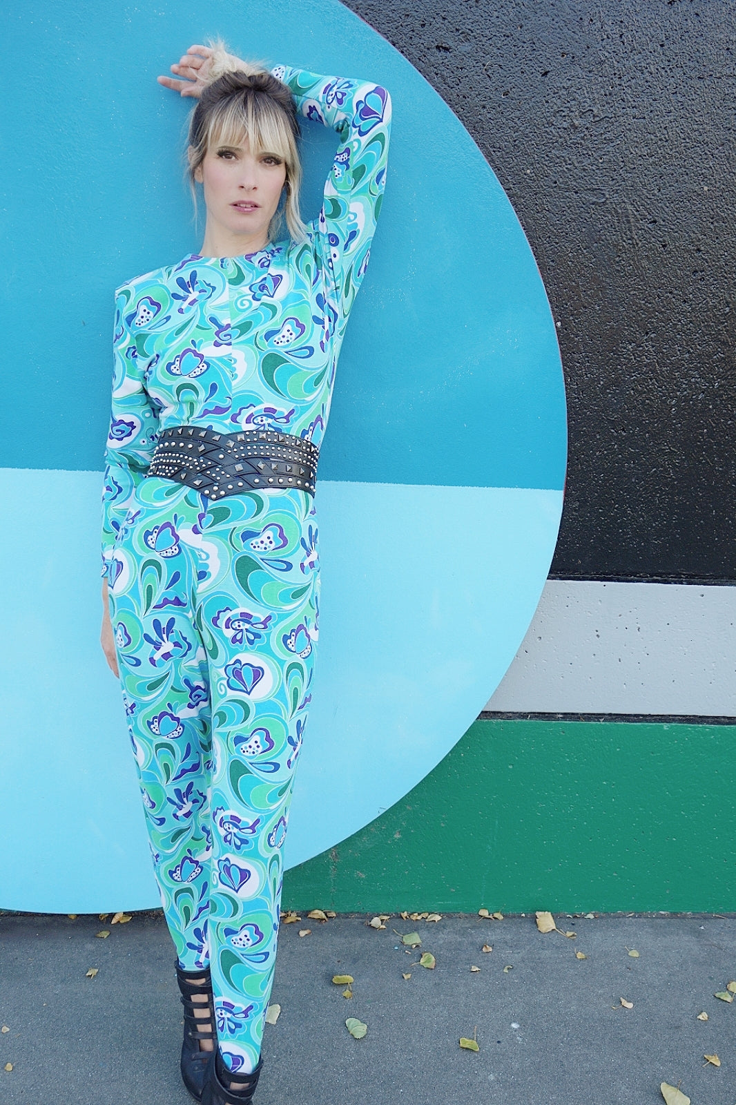 Vintage Psychedelic Print Catsuit