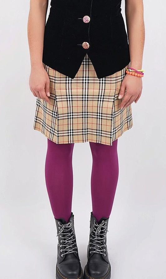 Burberry Nova Check Plaid Skirt - 4