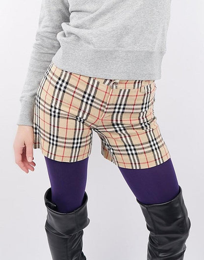 Burberry Nova Check Fitted Shorts