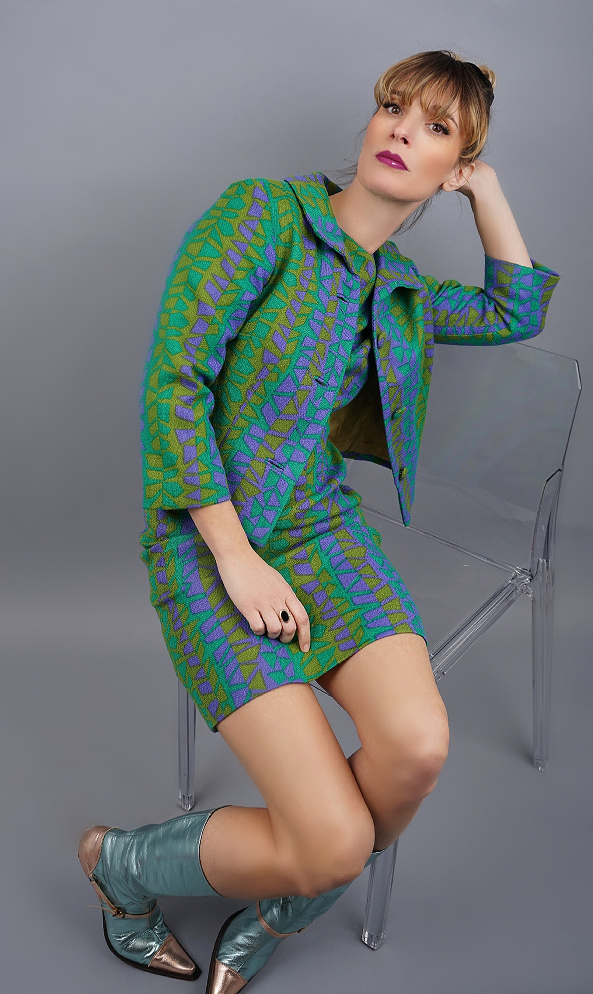 Shift dress outlet with matching coat