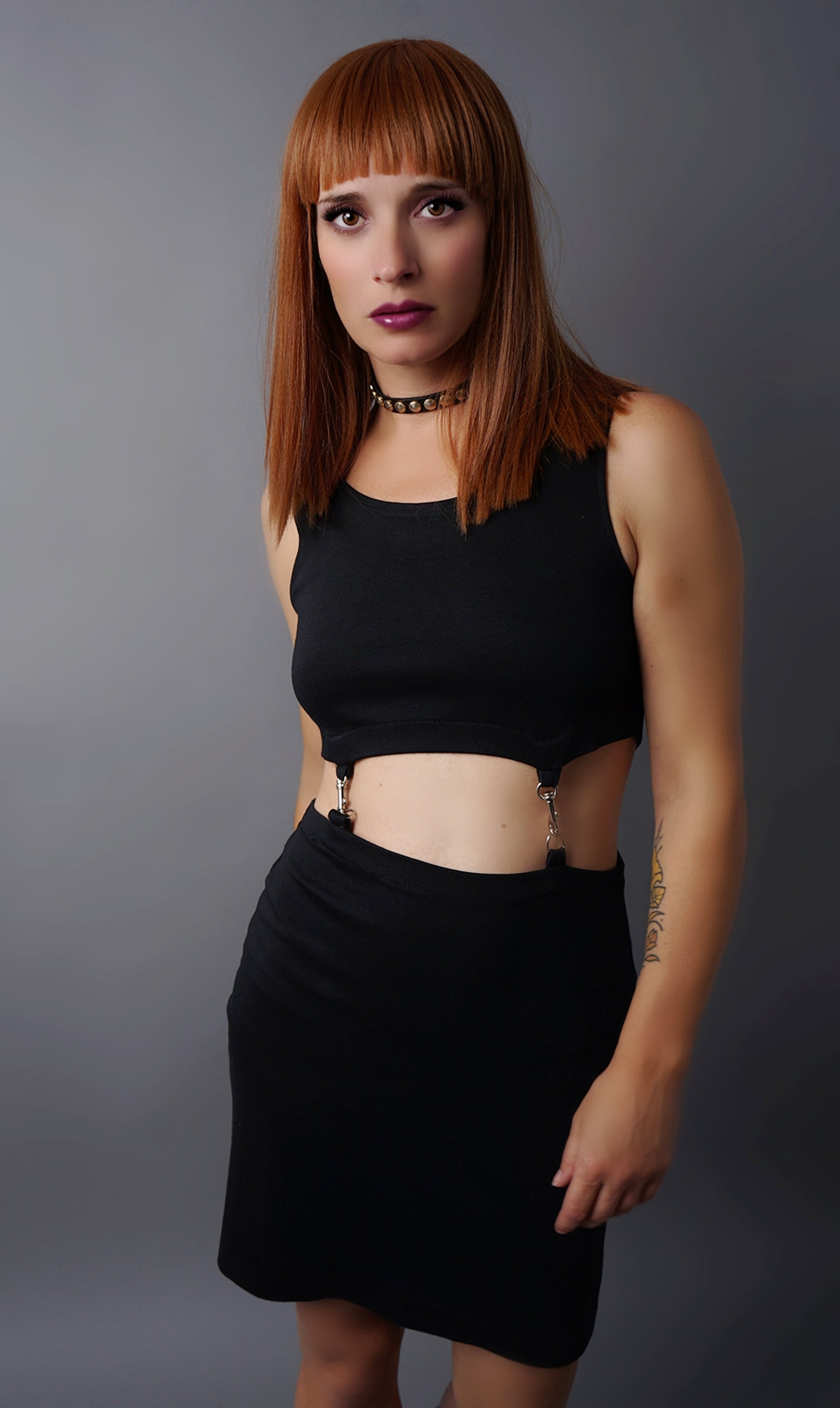 1990's Metal Hardware T-Shirt Dress - S/M