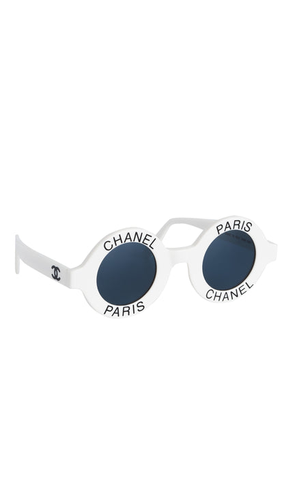 Chanel Vintage 1990's Logo Sunglasses