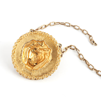 Accessocraft Lion Head Enamel Necklace