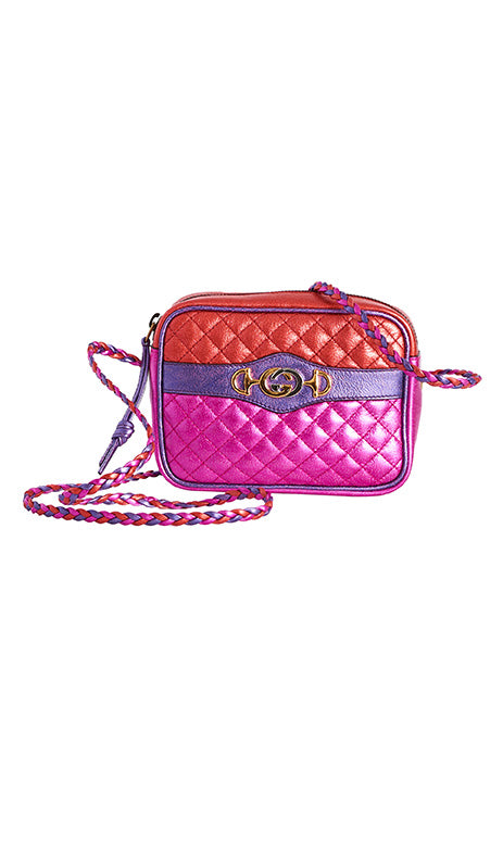 Gucci Quilted Metallic Camera Bag