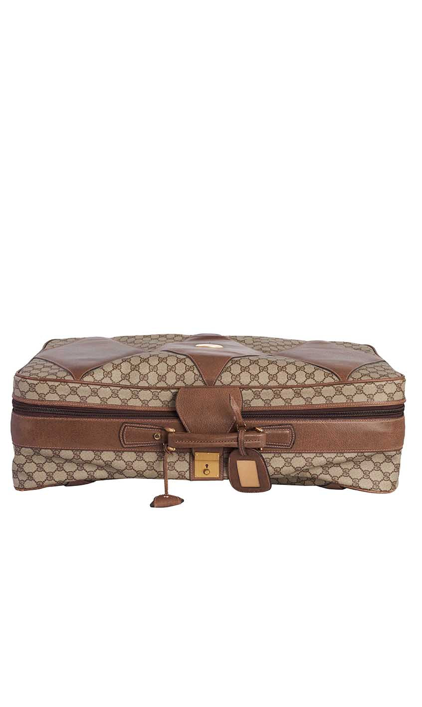 Gucci Vintage 1970's Harlequin Suitcase