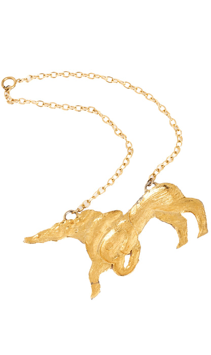 Judith Leiber Vintage Horse Necklace