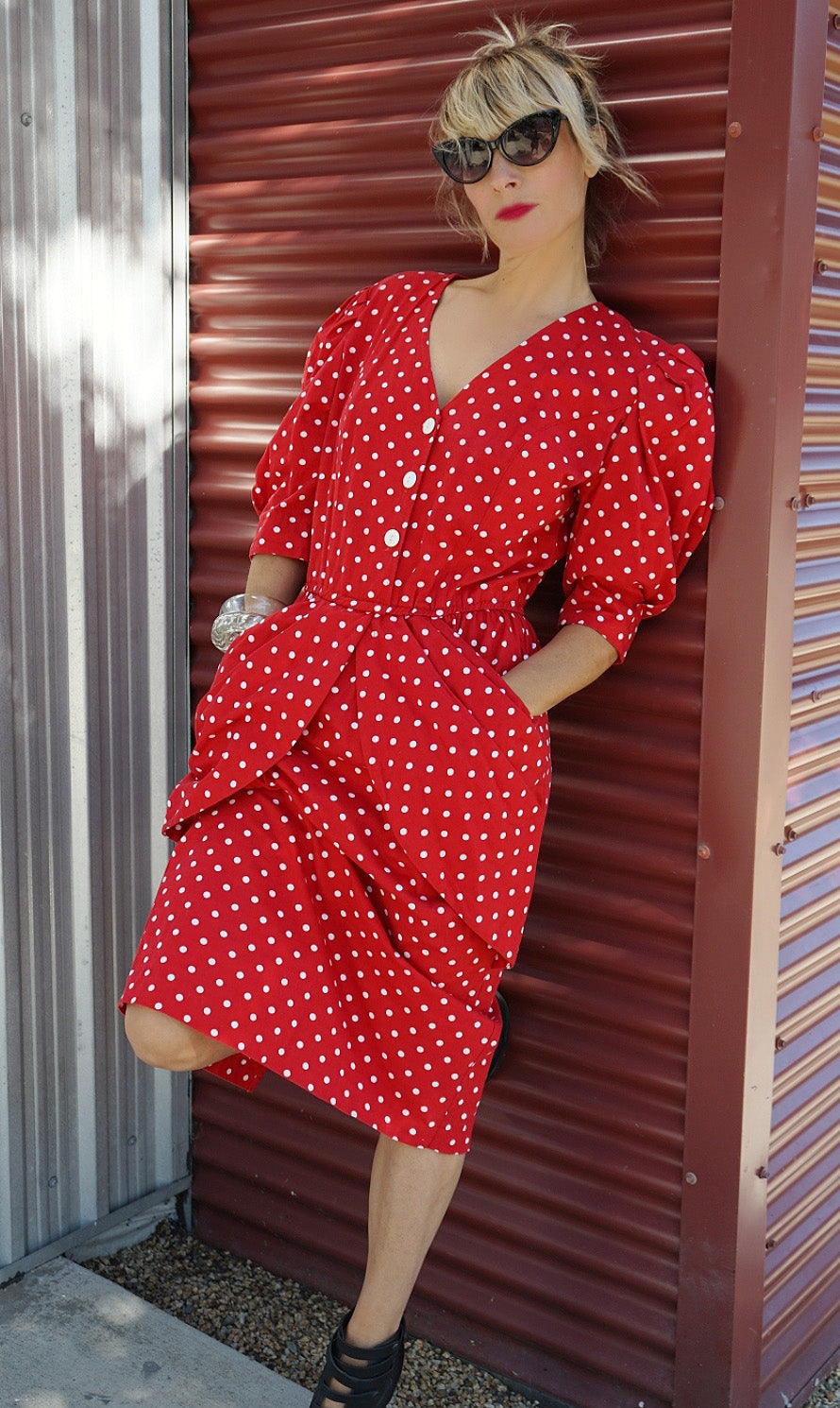 Vintage Polka Dot Dress